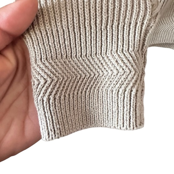 Lord & Taylor Tan Heavy Weight Knit Sweater sz M - Picture 5 of 12